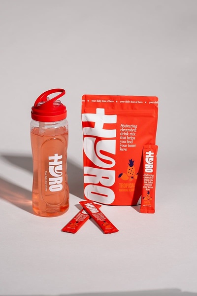 electrolyte powder, hydration drink mix, drink mix packets, hydration supplement, sports drink mix, new arrival, minimalist, energetic, fresh, red, neutral